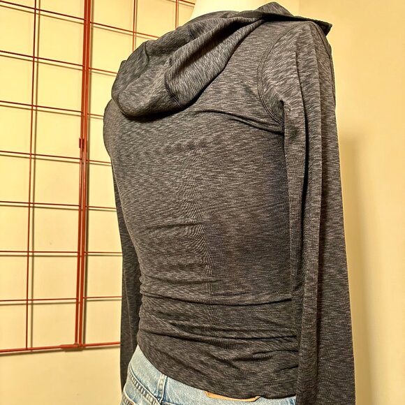 REI Heathered Gray/Black Full Zip Hoodie - XS - Picture 2 of 4